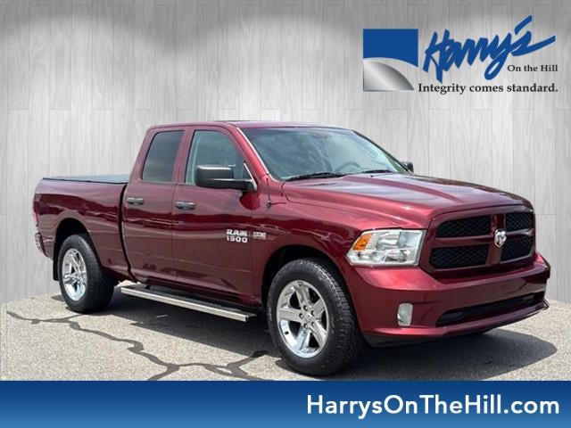 2016 RAM 1500 Express in Red — front three-quarter view