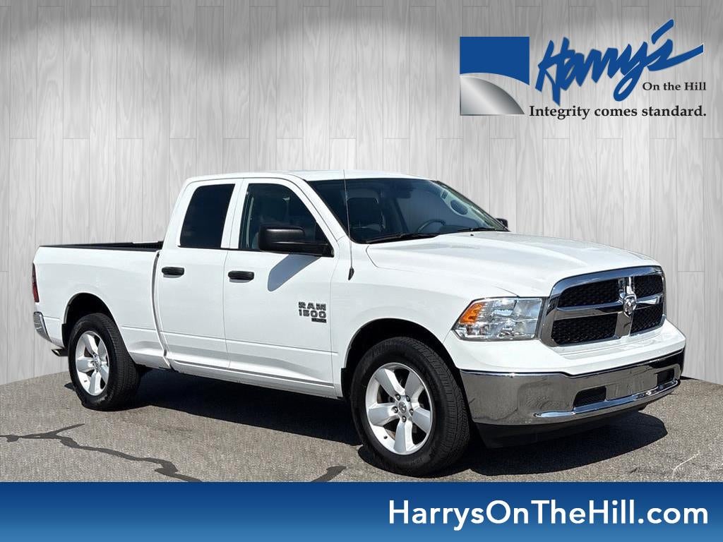 2024 RAM 1500 Classic SLT in White — front three-quarter view