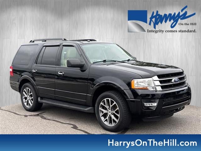 2017 Ford Expedition XLT in Black — front three-quarter view