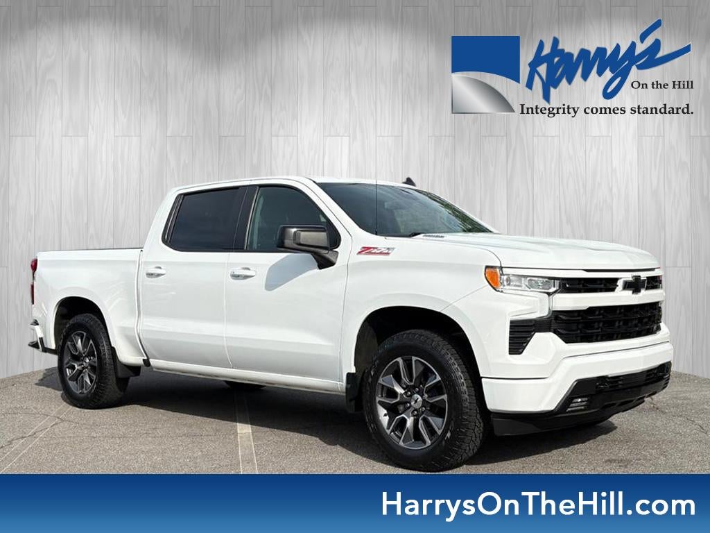 2022 Chevrolet Silverado 1500 RST in Summit White — front three-quarter view
