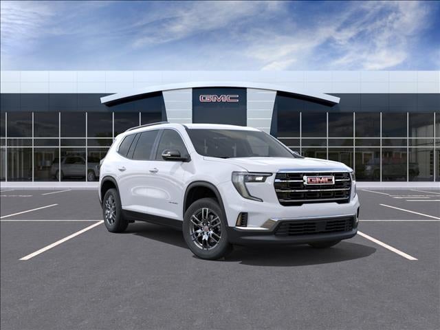 2026 GMC Acadia Elevation in Summit White — front three-quarter view