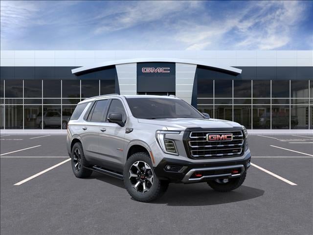 2026 GMC Yukon AT4 in Sterling Metallic — front three-quarter view