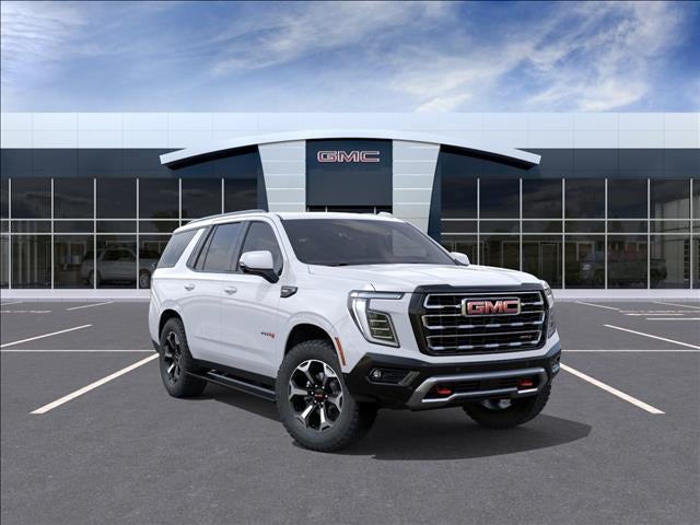 2026 GMC Yukon AT4 in Summit White — front three-quarter view