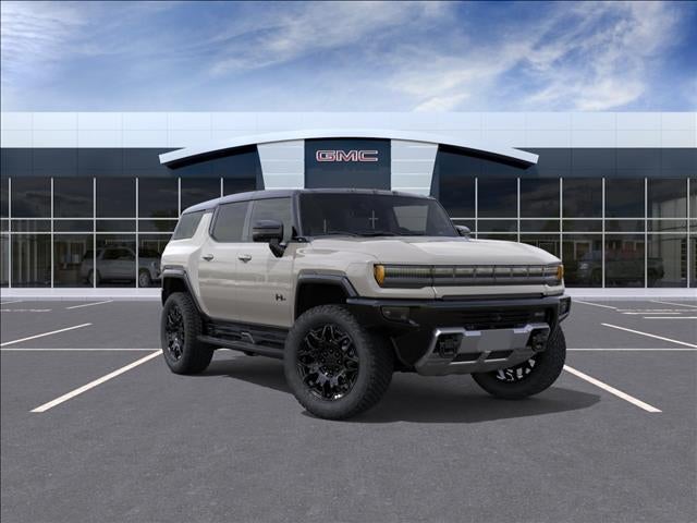 2026 GMC HUMMER EV SUV 3X in Coastal Dune — front three-quarter view
