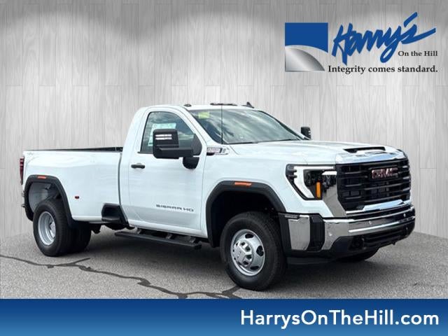 2026 GMC Sierra 3500 HD Pro DRW in Summit White — front three-quarter view
