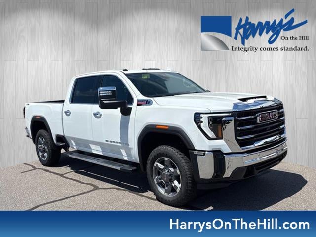 2026 GMC Sierra 2500 HD SLT in Summit White — front three-quarter view
