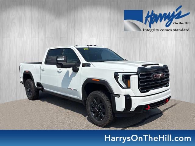 2026 GMC Sierra 2500 HD AT4 in Summit White — front three-quarter view