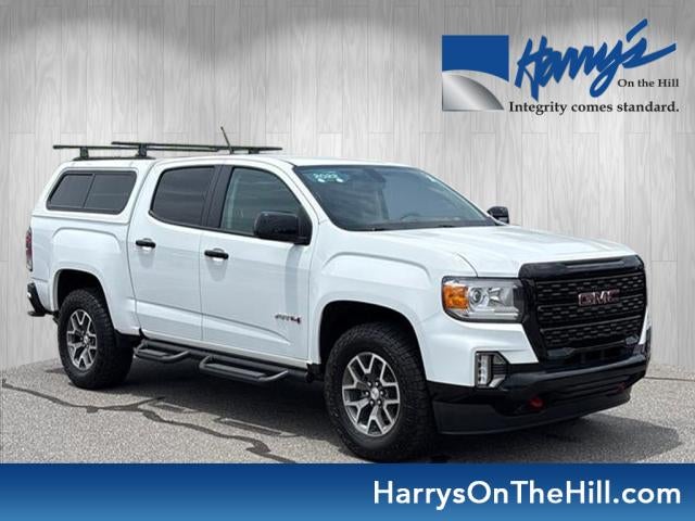 2022 GMC Canyon AT4 - Leather in Summit White — front three-quarter view