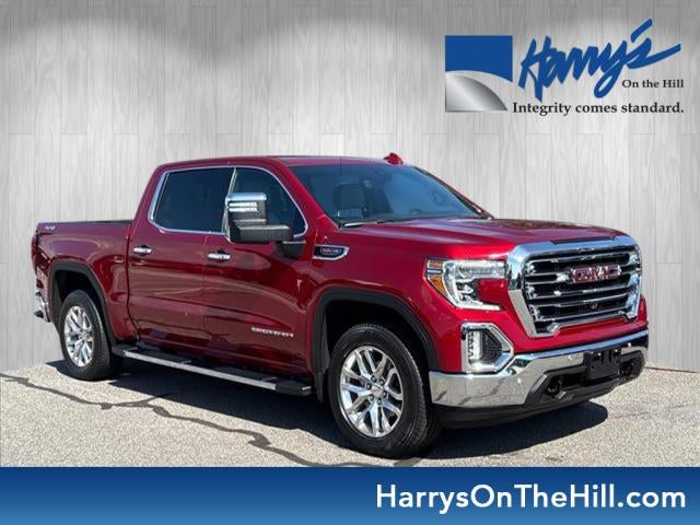 2022 GMC Sierra 1500 Limited SLT in Cayenne Red Tintcoat — front three-quarter view