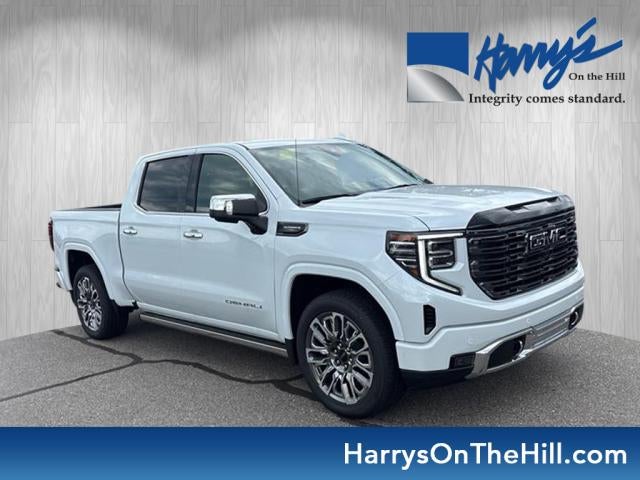 2026 GMC Sierra 1500 Denali Ultimate in Glacier White Tricoat — front three-quarter view