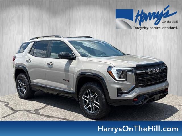 2026 GMC Terrain AT4 in Riverstone Metallic — front three-quarter view