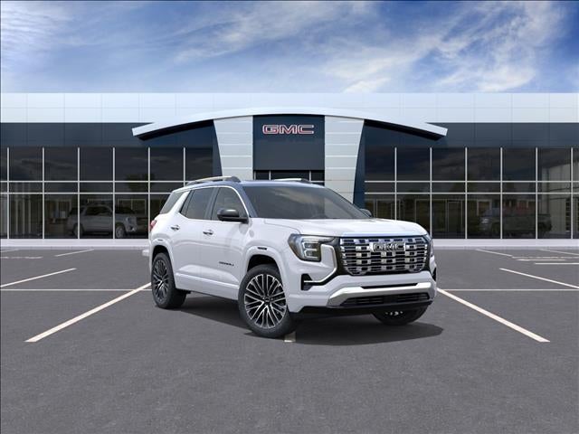 2026 GMC Terrain Denali in Summit White — front three-quarter view