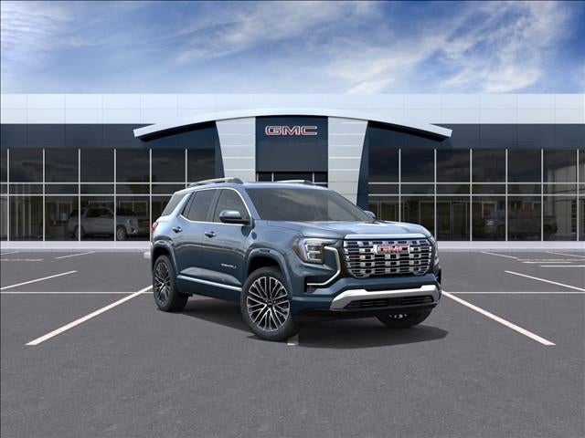2026 GMC Terrain Denali in Downpour Metallic — front three-quarter view