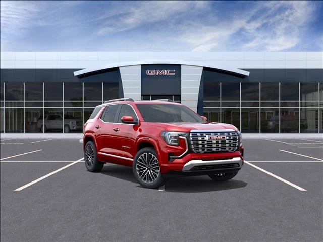 2026 GMC Terrain Denali in Volcanic Red Tintcoat — front three-quarter view
