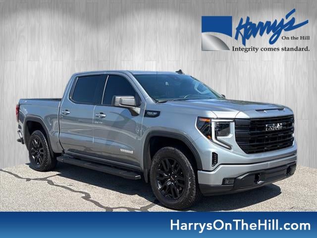 2025 GMC Sierra 1500 Elevation in Sterling Metallic — front three-quarter view