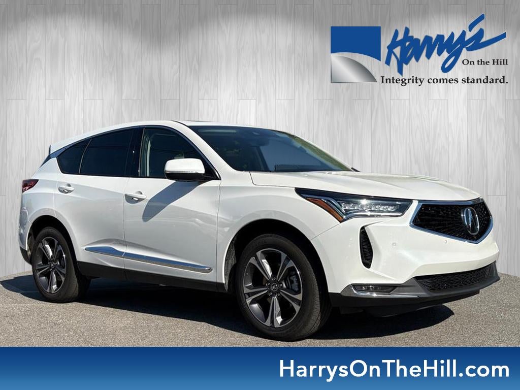 2024 Acura RDX Advance Package in White — front three-quarter view