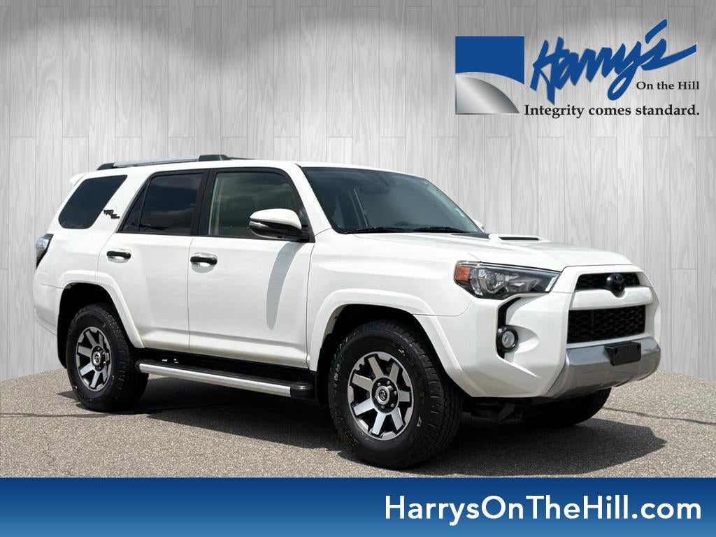 2018 Toyota 4Runner TRD Off Road Premium in White — front three-quarter view
